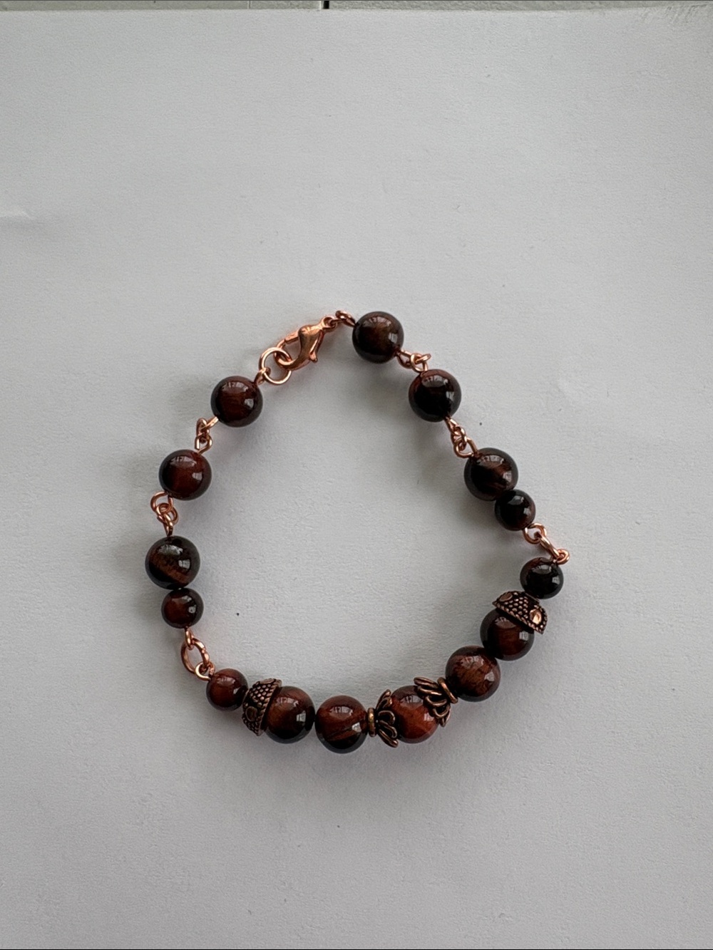 “Red Tigers Eye” Hybrid bracelet by JILpeaces